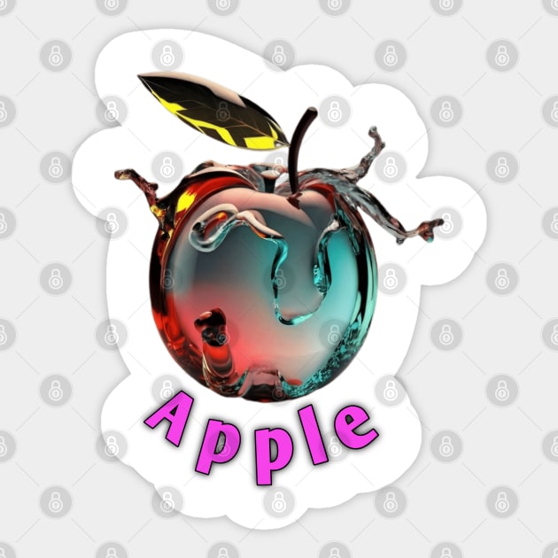 Apple for apple eaters Sticker by Spaceboyishere